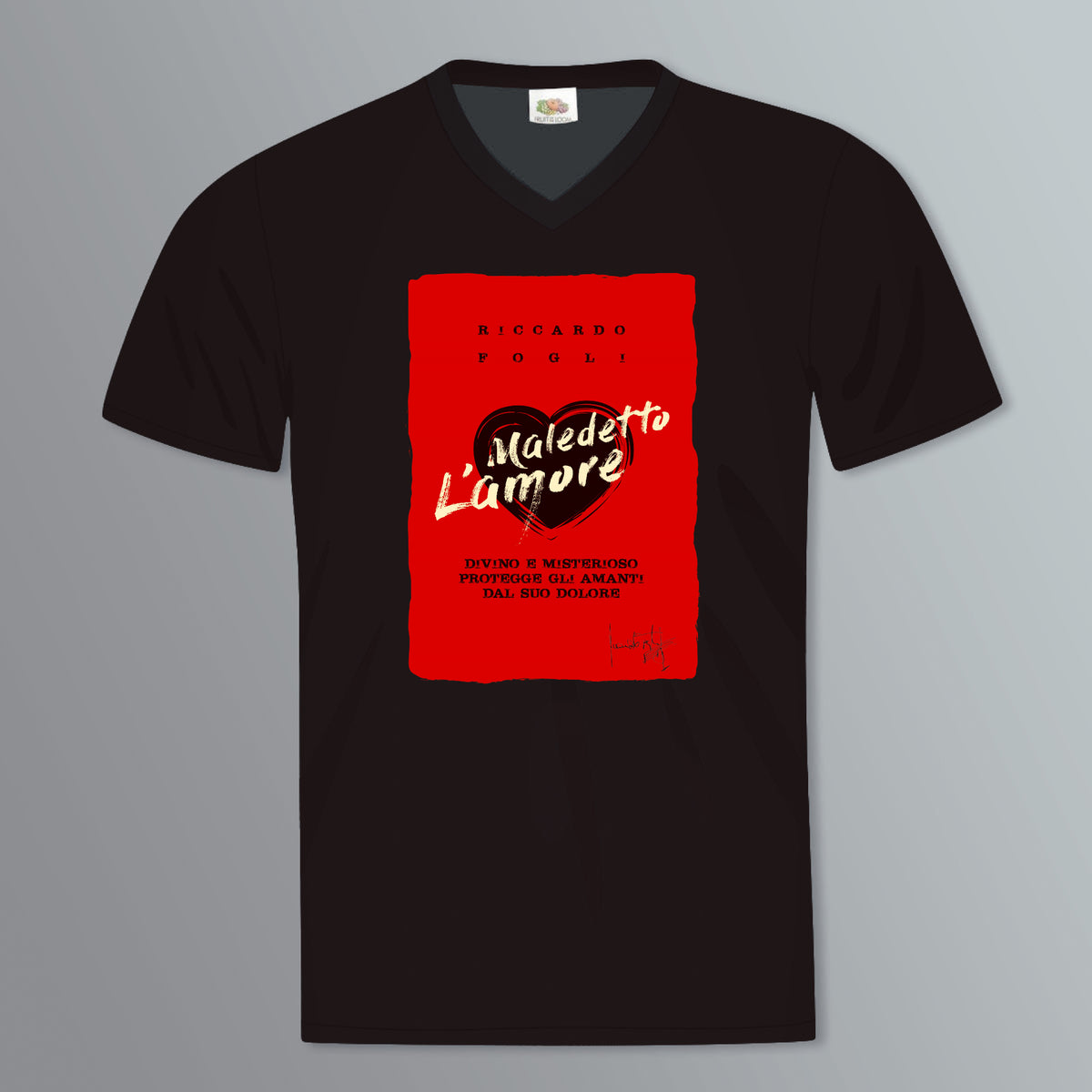 T-SHIRT MALEDETTO L'AMORE - NERA