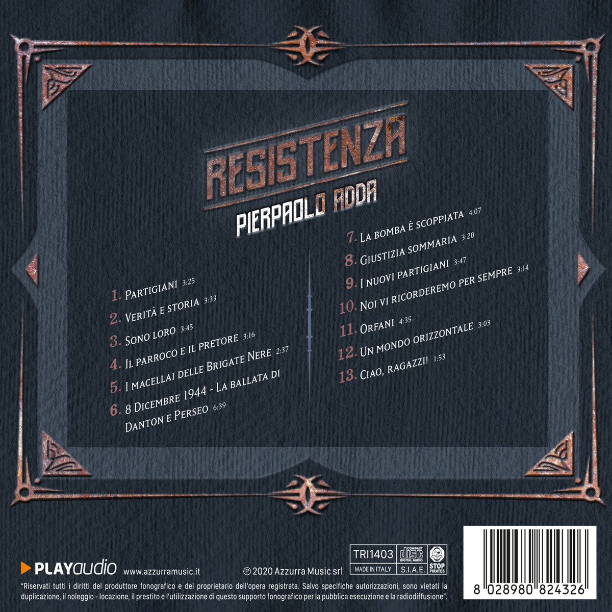 RESISTENZA...IL CD